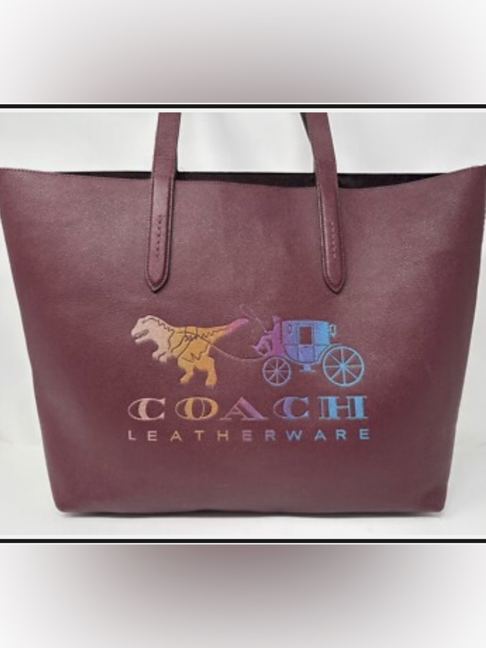 Coach Rexy Carriage Highline Leather Tote EUC!